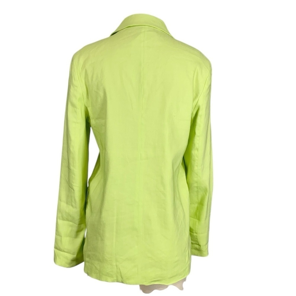 Jason Wu Linen Blend Open Front Blazer Jacket Siz… - image 4